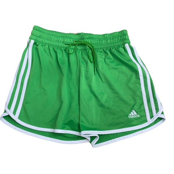 adidas Pants - Adidas Green Running Shorts, Small